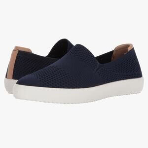 Mark Nason Sneakers Sz 9.5 Knit Slip On Navy Platform Comfort Casual Walking